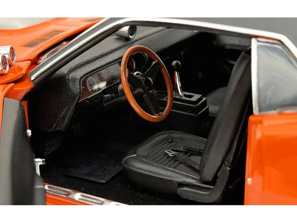 1970 Plymouth HEMI Cuda "Sun Kissed Cuda - Sox & Martin" Vitamin C Orange with Black Vinyl Top Limited Edition to 444 pieces Worldwide 1/18 Diecast Model Car by ACME