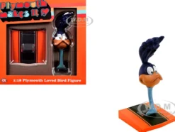 Plymouth Loved Bird Figure with Vitamin C Orange Hood Stand 1/18 Model by ACME