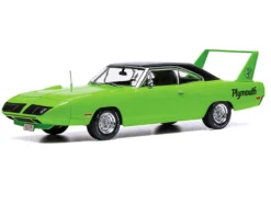 1970 Plymouth Road Runner Superbird Green with Black Vinyl Top 1/43 Diecast Model by IXO Models