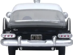 1959 Plymouth Savoy Black and White Oklahoma Highway Patrol 1/87 (HO) Scale Diecast Model Car Oxford Diecast 87PS59001
