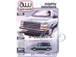 1987 Plymouth Voyager Van Ice Blue Metallic and Twilight Blue Metallic 2-Tone with Blue Interior