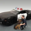 Police Guy & K9 Unit Dog Figure Set For 1:18 Models American Diorama 23900