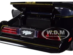 1977 Pontiac Firebird Trans Am Black Replica Buckle Smokey and the Bandit 1977 Movie Hollywood Rides Series 1/24 Diecast Model Car Jada 30998