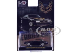 1978 Pontiac Firebird Trans Am Black with Hood Graphics Limited Edition to 12650 pieces Worldwide 1/64 Diecast Model Car by M2 Machines