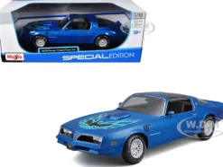 1978 Pontiac Firebird Trans Am Blue Metallic with Hood Graphics