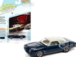 1973 Pontiac Grand Am Admirality Blue Metallic with Cream Top Classic Gold Collection Series Limited Edition 9478 pieces Worldwide 1/64 Diecast Model Car Johnny Lightning JLCG026 JLSP163 A