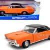 1965 Pontiac GTO Hurst Orange Black Top White Stripes Special Edition 1/18 Diecast Model Car Maisto 31885