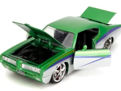 1969 Pontiac GTO Judge Green Metallic and Silver with Stripes