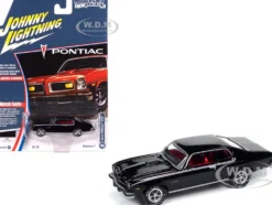 1974 Pontiac GTO Starlight Black with Red Interior