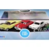 Pontiac Set of 3 Cars "100th Anniversary 2026" 1/87 (HO) Scale Diecast Model Cars by Oxford Diecast