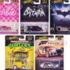 Pop Culture 2024 5 piece Set E "Premium Series" Diecast Model Cars by Hot Wheels