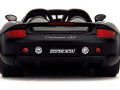 Porsche Carrera GT Convertible #05 Black with White Graphics