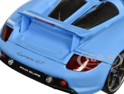 Porsche Carrera GT Convertible Blue with Black Stripes Pink Slips Series 1/24 Diecast Model Car Jada 35066