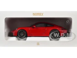 2024 Porsche 911 Carrera 4 GTS Guards Red 1/18 Diecast Model Car by Norev
