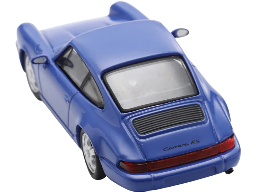 1992 Porsche 911 Carrera RS 3.6 Blue 1/64 Model Car by Spark