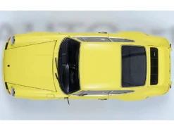Porsche 911 Carrera 2.7 RS Light Yellow with Green Stripes and Wheels 1/18 Model Car by Autoart