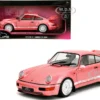 Porsche 911 Carrera RS (964) Pink Metallic with White Stripes "Pink Slips" Series 1/18 Diecast Model Car by Jada