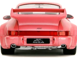 Porsche 911 Carrera RS (964) Pink Metallic with White Stripes 