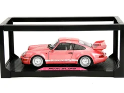 Porsche 911 Carrera RS (964) Pink Metallic with White Stripes 
