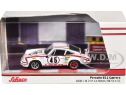 Porsche 911 Carrera RSR 2.8 #45 Erwin Kremer - Paul Keller - Clemens Schickentanz "Kremer Racing Team" GTS 3.0 Class Winner "24 Hours of Le Mans" (1973) "Collab64" Series 1/64 Diecast Model Car by Schuco & Tarmac Works