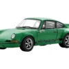 1973 Porsche 911 Carrera RSR 2.8 Green with Black Stripes 1/64 Model Car by Spark