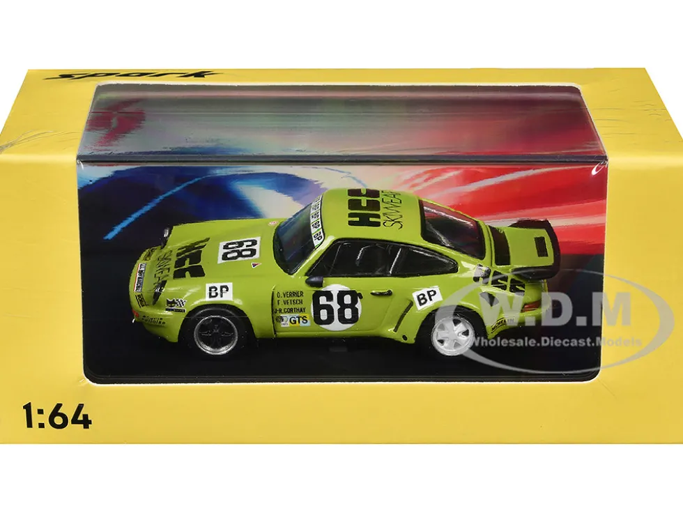 Porsche 911 Carrera RSR 3.0 #68 Guy Verrier - Florian Vetsch - Jean-Robert Corthay "24 Hours of Le Mans" (1975) 1/64 Model Car by Spark