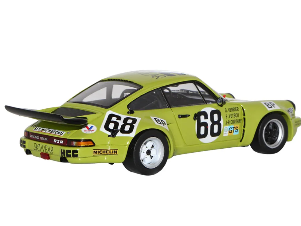 Porsche 911 Carrera RSR 3.0 #68 Guy Verrier - Florian Vetsch - Jean-Robert Corthay "24 Hours of Le Mans" (1975) 1/64 Model Car by Spark