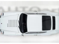 Porsche 911 Carrera 2.7 RS "The Circuit Wolf" White with Red Stripes and Wheels with Hood Graphics 1/18 Model Car by Autoart