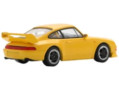 1995 Porsche 911 Carrera RS 3.8 Yellow 1/64 Model Car by Spark