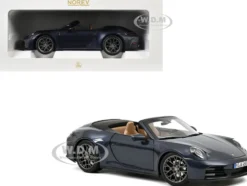 2024 Porsche 911 Carrera S Cabriolet Yachting Blue Metallic 1/18 Diecast Model Car by Norev