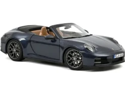 2024 Porsche 911 Carrera S Cabriolet Yachting Blue Metallic 1/18 Diecast Model Car by Norev