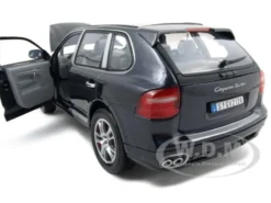 2008 Porsche Cayenne Turbo Metallic Black 1/18 Diecast Model Car Motormax 73179
