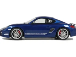 2012 Porsche Cayman R Aqua Blue Metallic 1/18 Model Car by GT Spirit