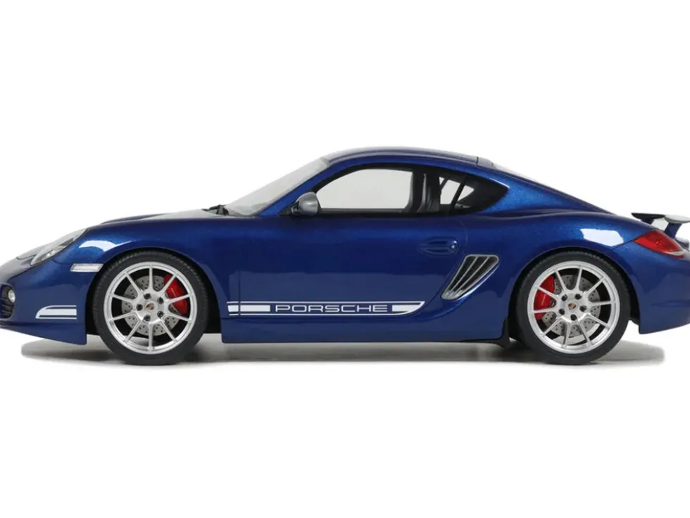 2012 Porsche Cayman R Aqua Blue Metallic 1/18 Model Car by GT Spirit