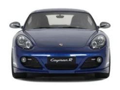2012 Porsche Cayman R Aqua Blue Metallic 1/18 Model Car by GT Spirit