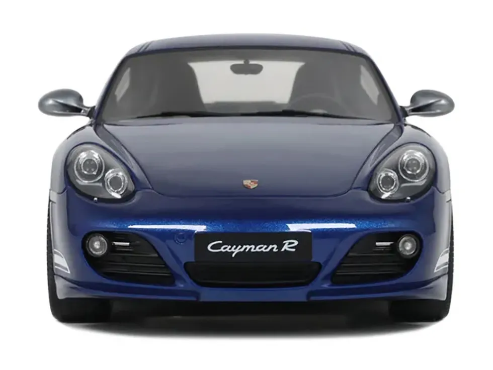 2012 Porsche Cayman R Aqua Blue Metallic 1/18 Model Car by GT Spirit