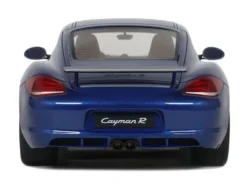 2012 Porsche Cayman R Aqua Blue Metallic 1/18 Model Car by GT Spirit
