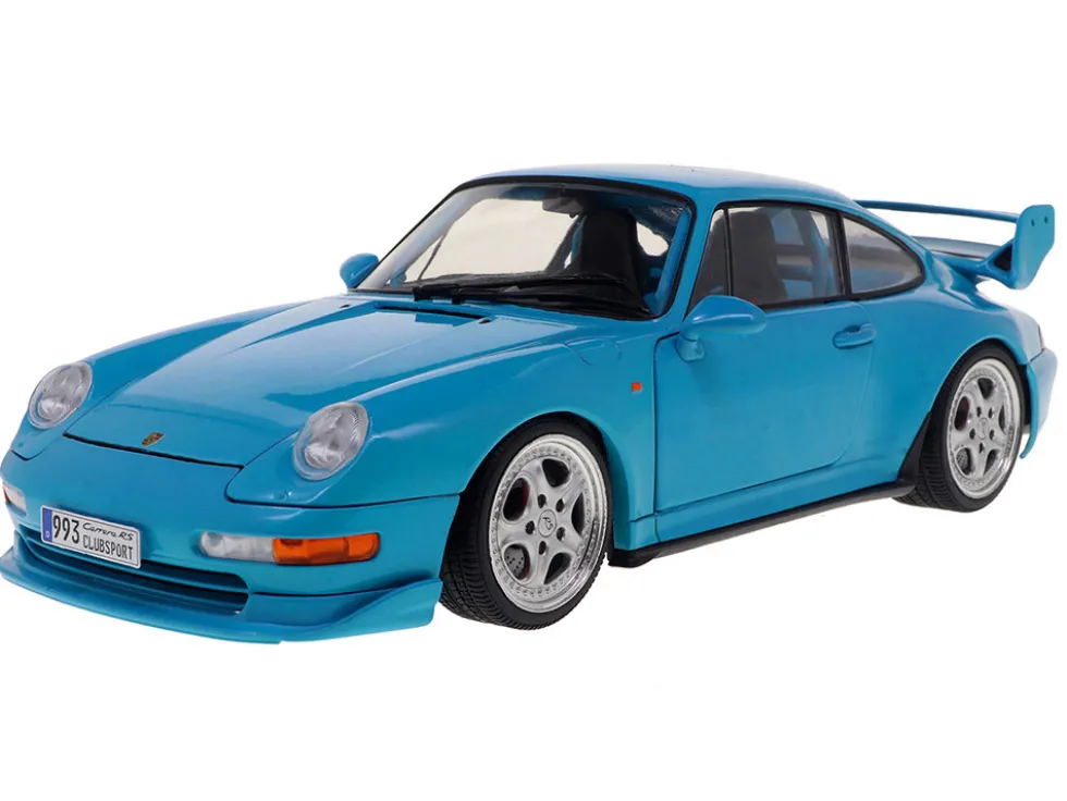 1997 Porsche 911 (993) Clubsport Riviera Blue 1/18 Diecast Model Car by Solido