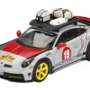 Porsche 911 Dakar #19 "Uncle Rally" Gray with Graphics and Roof Rack Limited Edition 1/64 Diecast Model Car by Mini GT