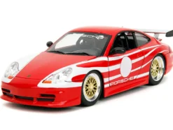 Porsche 911 GT3 (996) Red with White Graphics