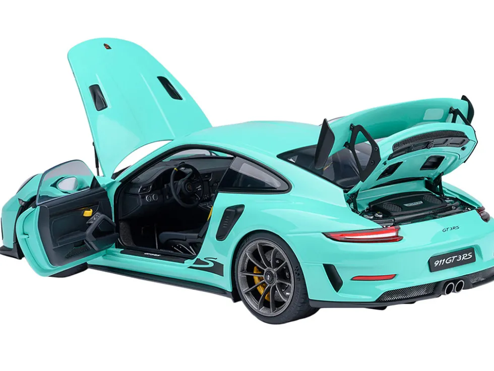 Porsche 911 (991.2) GT3 RS Mint Green 1/18 Model Car by Autoart