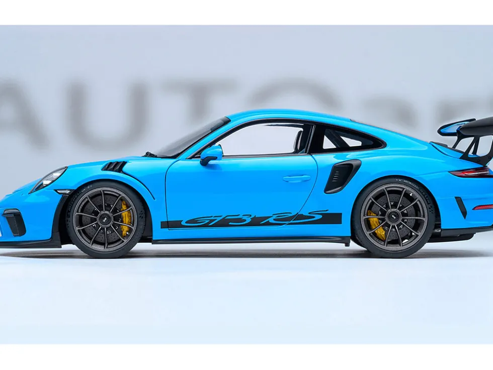 Porsche 911 (991.2) GT3 RS Riviera Blue 1/18 Model Car by Autoart
