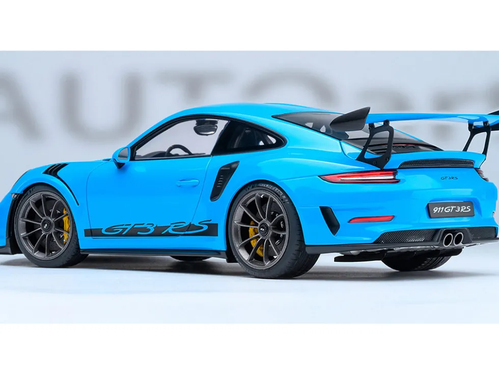 Porsche 911 (991.2) GT3 RS Riviera Blue 1/18 Model Car by Autoart