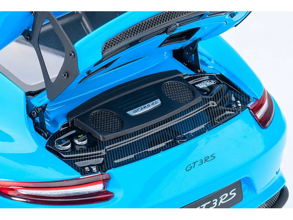 Porsche 911 (991.2) GT3 RS Riviera Blue 1/18 Model Car by Autoart