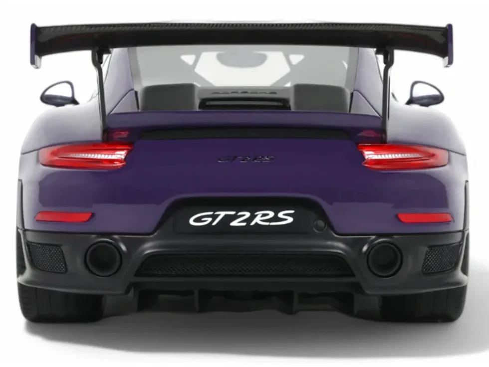 2021 Porsche 911 (991.2) GT2 RS Ultraviolet Metallic with Carbon Stripes 1/18 Model Car by GT Spirit