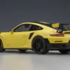 Porsche 911 991.2 GT2 RS Weissach Package Racing Yellow Carbon Stripes 1/18 Model Car Autoart 78172