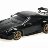 2025 Porsche 911 (992.2) GT3 Weissach Package Black with Carbon Stripe Limited Edition to 240 pieces Worldwide 1/64 Diecast Model Car by Minichamps