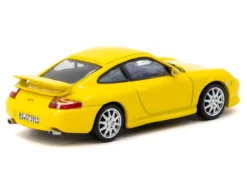 Porsche 911 GT3 (996) Yellow "Global64" Series 1/64 Diecast Model by Tarmac Works