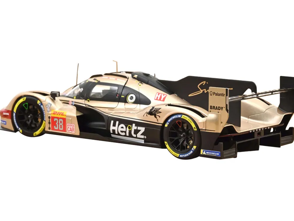 Porsche 963 #38 Jenson Button - Phil Hanson - Oliver Rasmussen "Hertz Team Jota" "Lone Star Le Mans" (2024) 1/18 Diecast Model Car by Norev