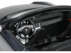 Porsche 911 LB-Works Alpha 9 Gray with Black Hood 1/18 Model Car by GT Spirit
